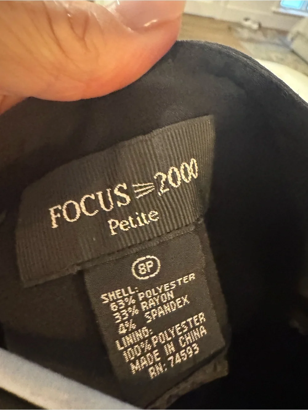 Focus 2000 Black Midi Pencil Skirt with Side Button